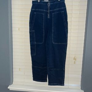 Urban outfitters denim baggy cargo pants size 28